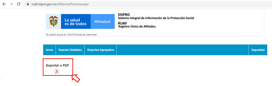 Descargar E Imprimir El Certificado Ruaf Sispro